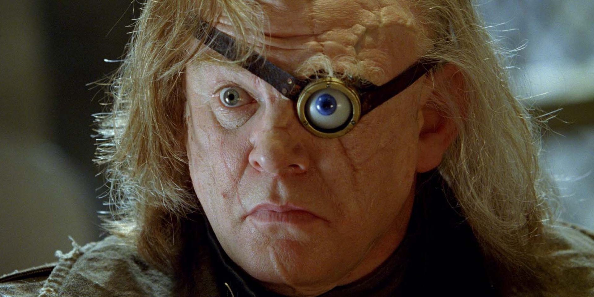 Head shot of Mad-Eye Moody in Harry Potter
