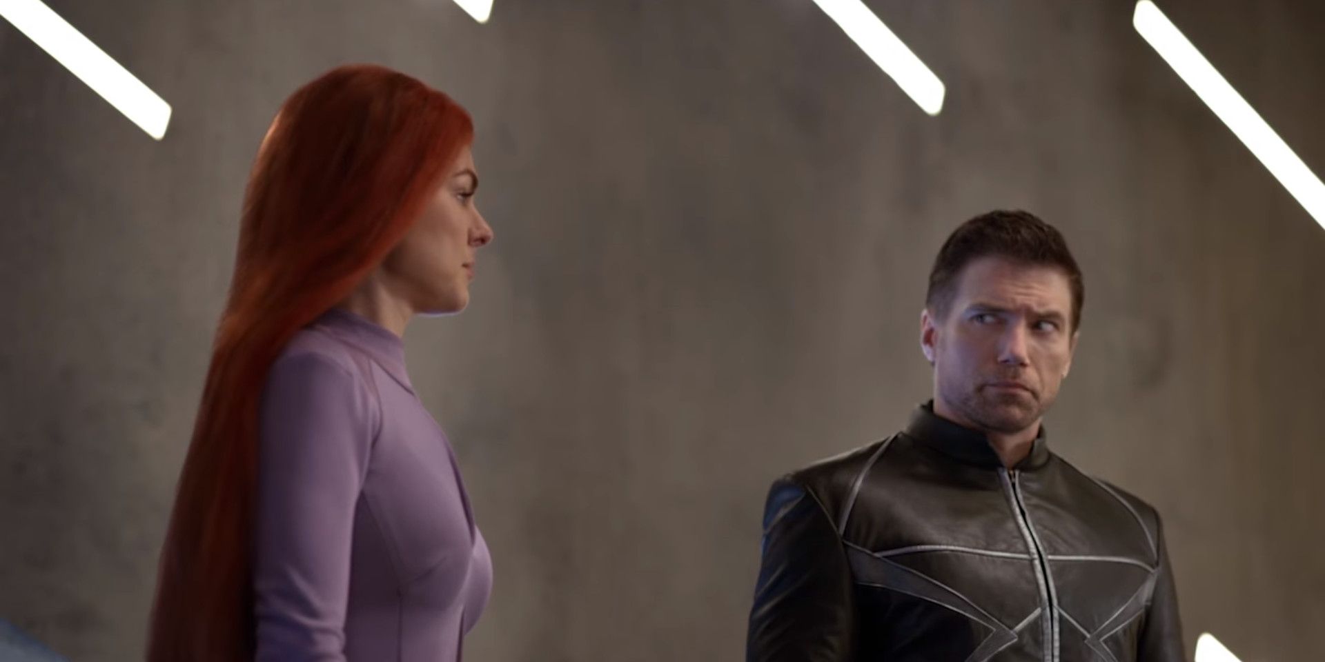 Black Bolt giving a side glance to Medusa in Marvel's Inhumans