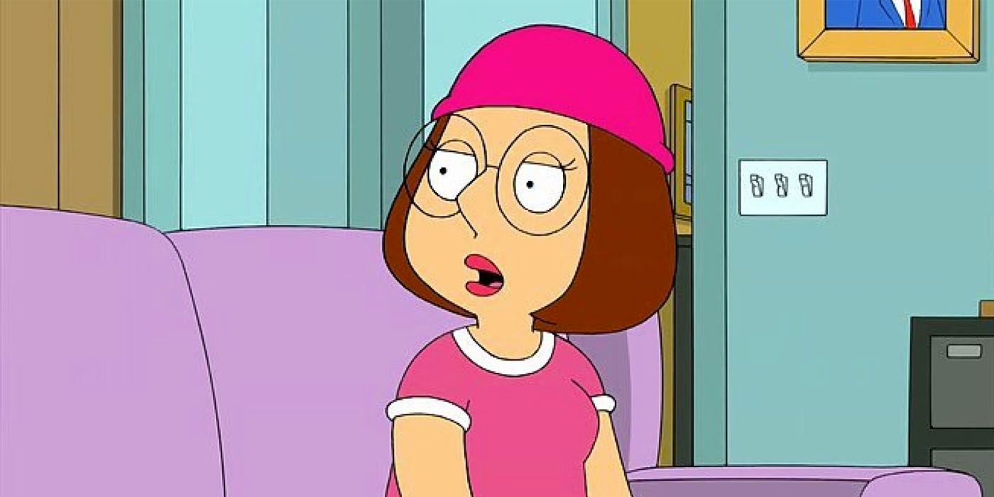 Meg Griffin looking sideways in Family Guy 
