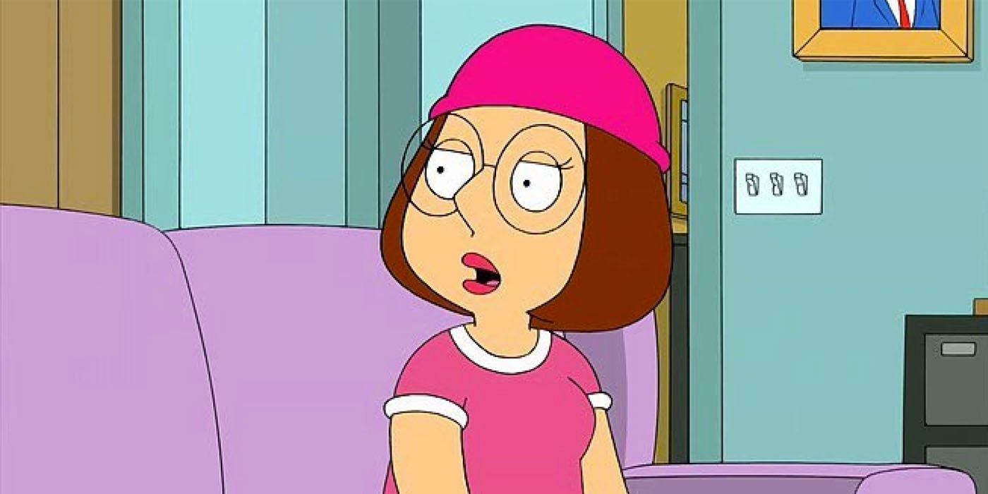 Meg Griffin looking sideways in Family Guy