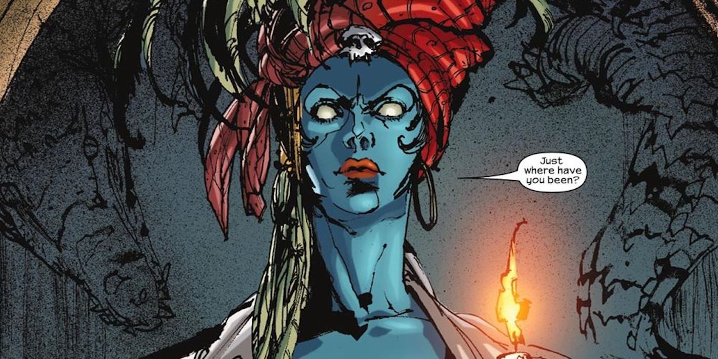 Mystique wearing a headscarf in X-Men Fairy Tales