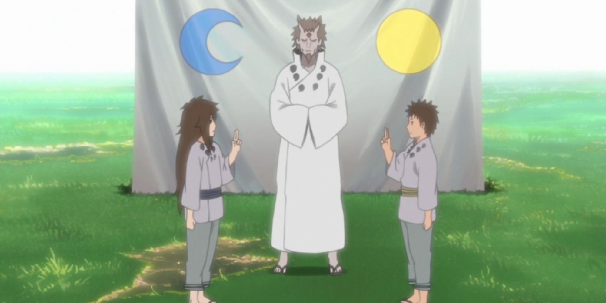 Hagoromo, Asura, and Indra in Naruto