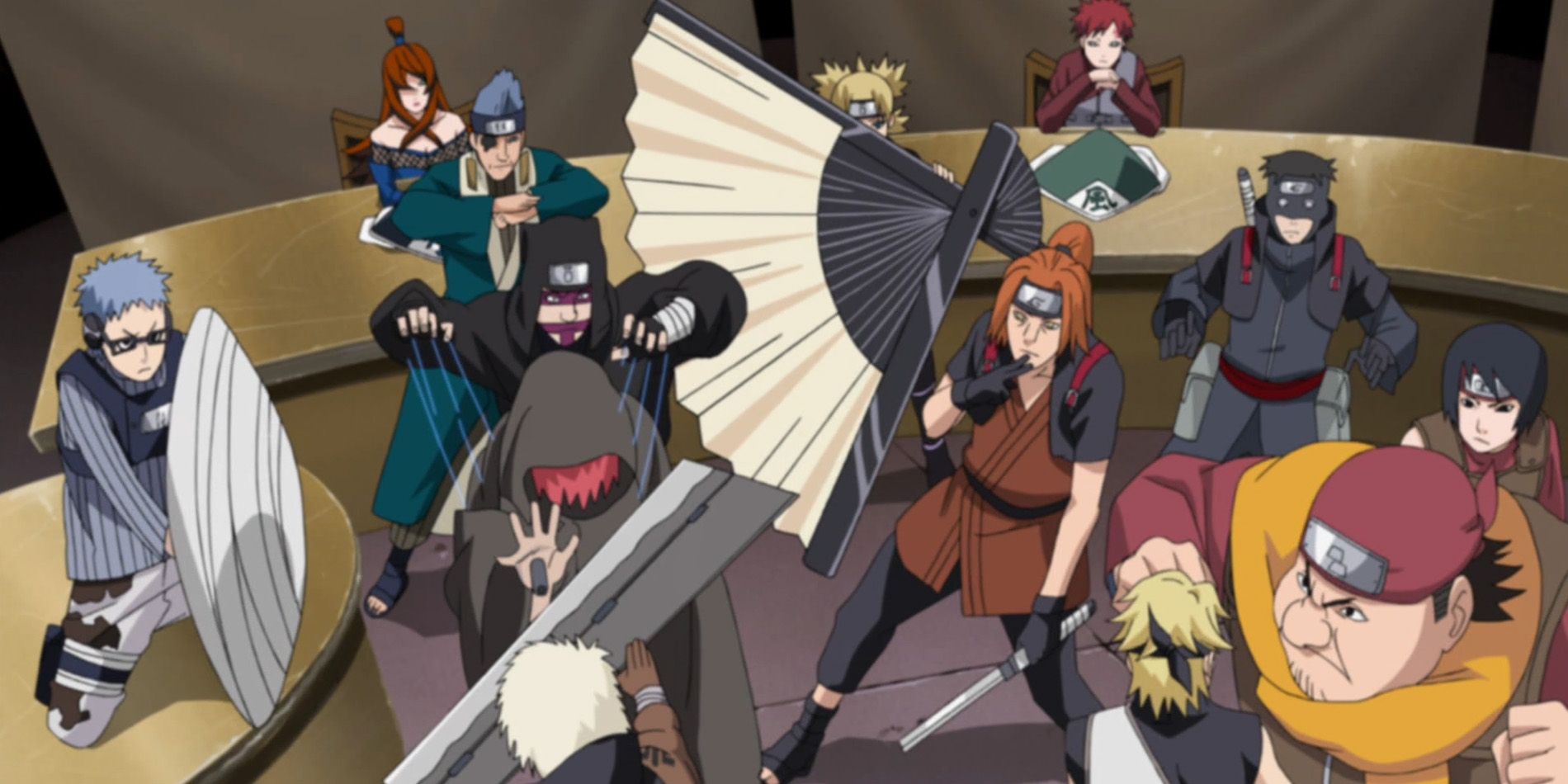 Naruto fight at the five kage summit