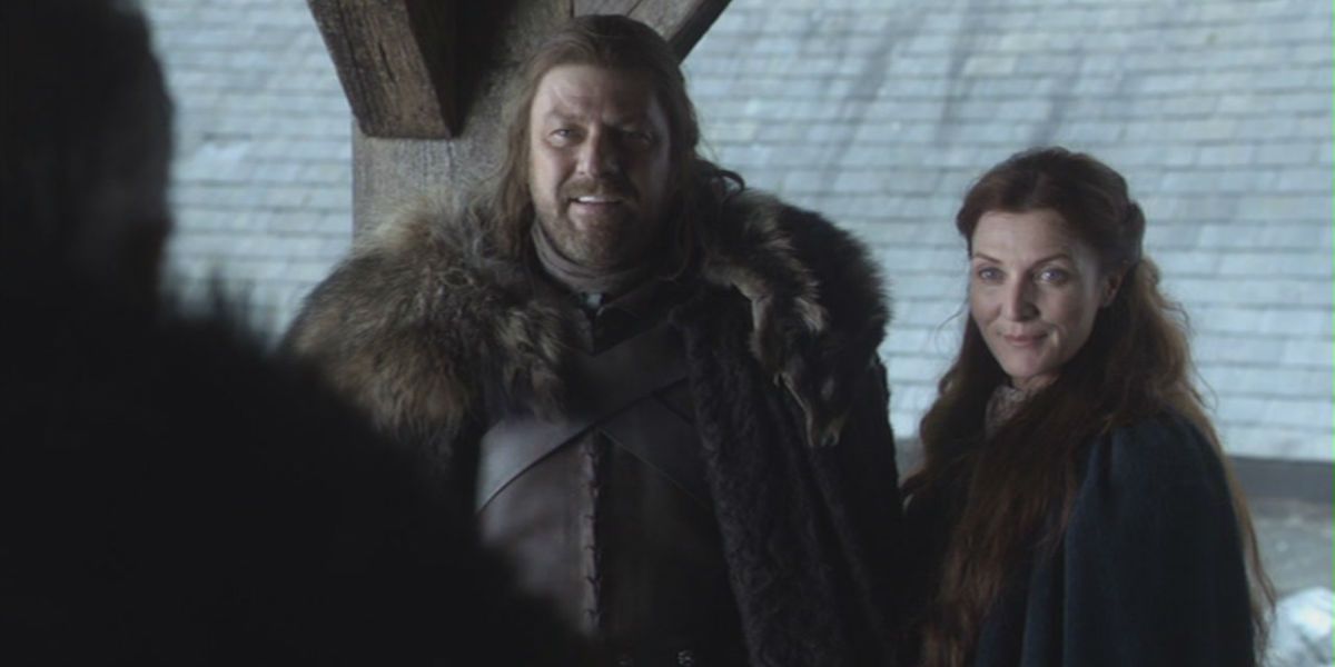 Ned and Catelyn in Game of Thrones