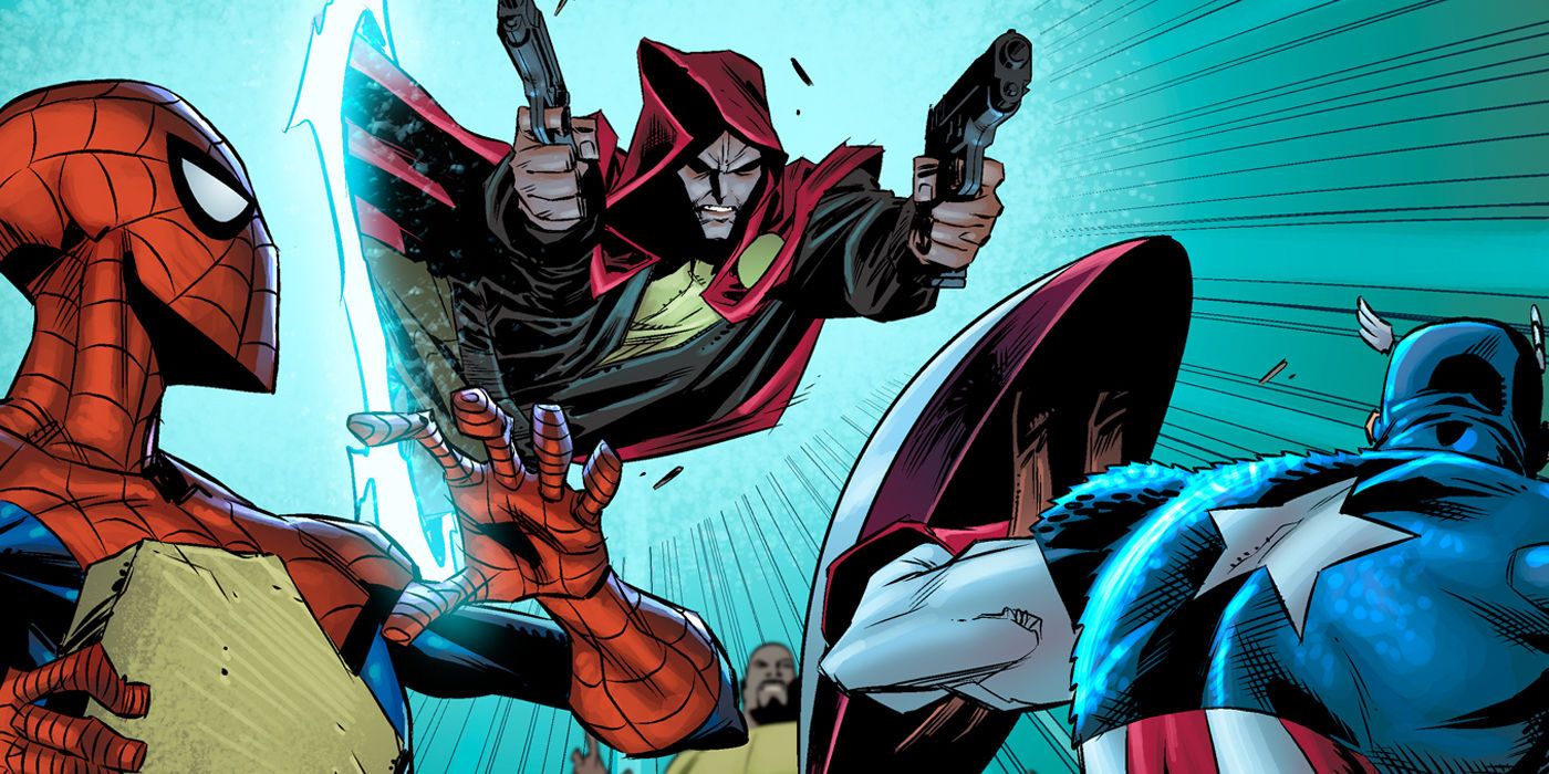 Parker Robbins The Hood Attacking Spider-Man and Captain America
