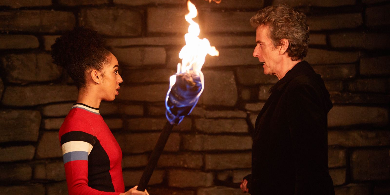Pearl Mackie and Peter Capaldi in Doctor Who Season 10 Episode 10