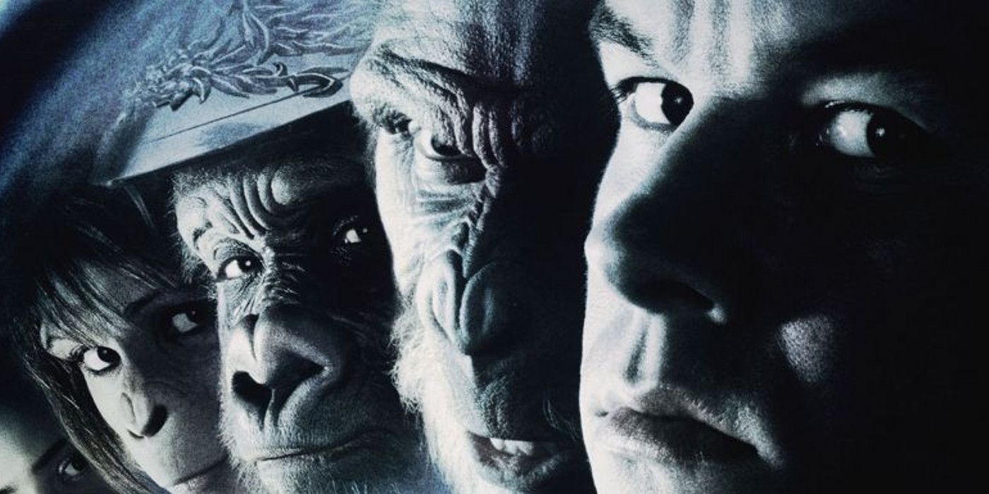 The promo image for Planet of the Apes in 2001.