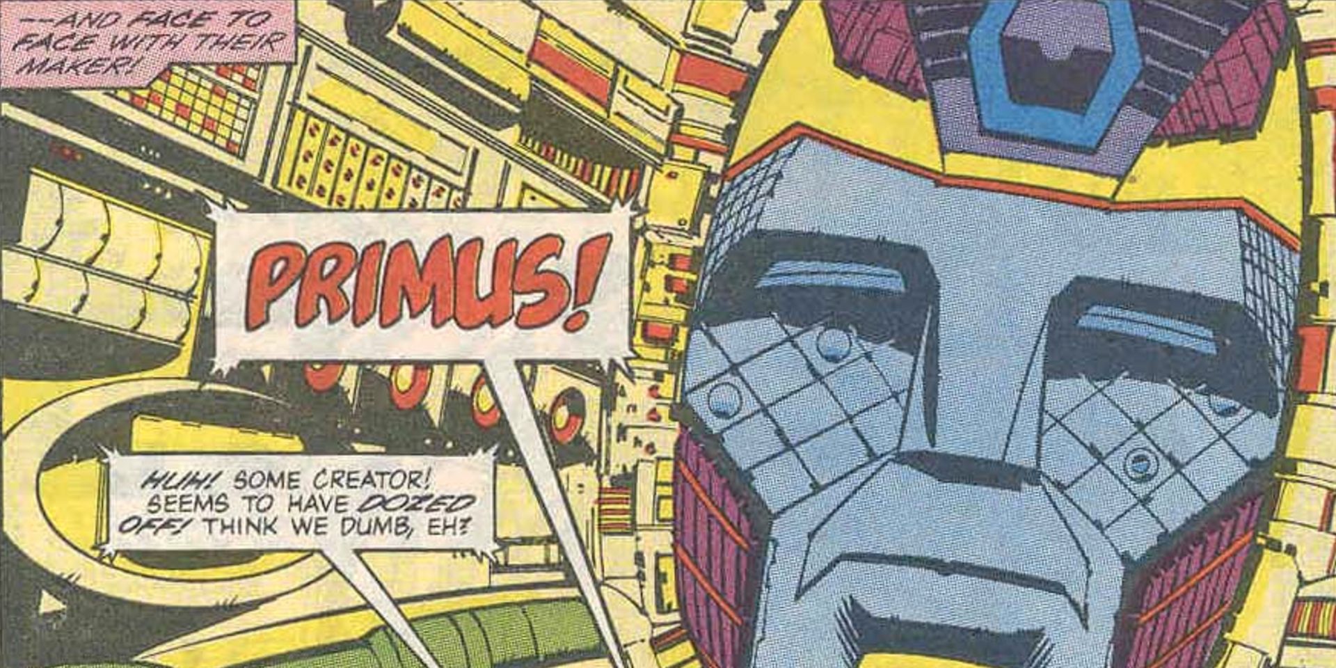 Primus Revealed In Marvel Comics Transformers Issue 61