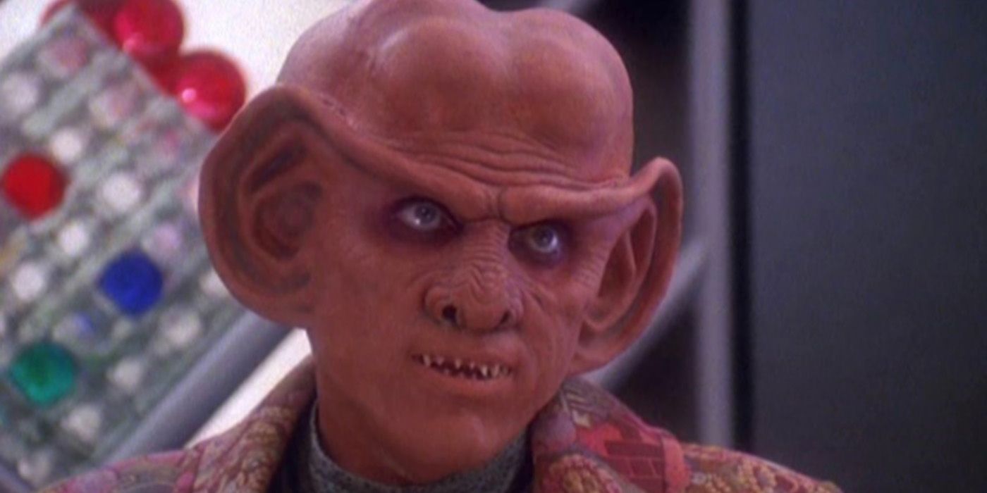 Quark looking serious in Star Trek Deep Space Nine