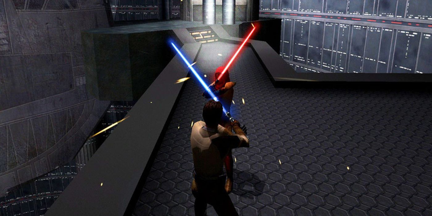 Jedi Knight 2 is a highlight among Star Wars games for its excellent lightsaber combat.