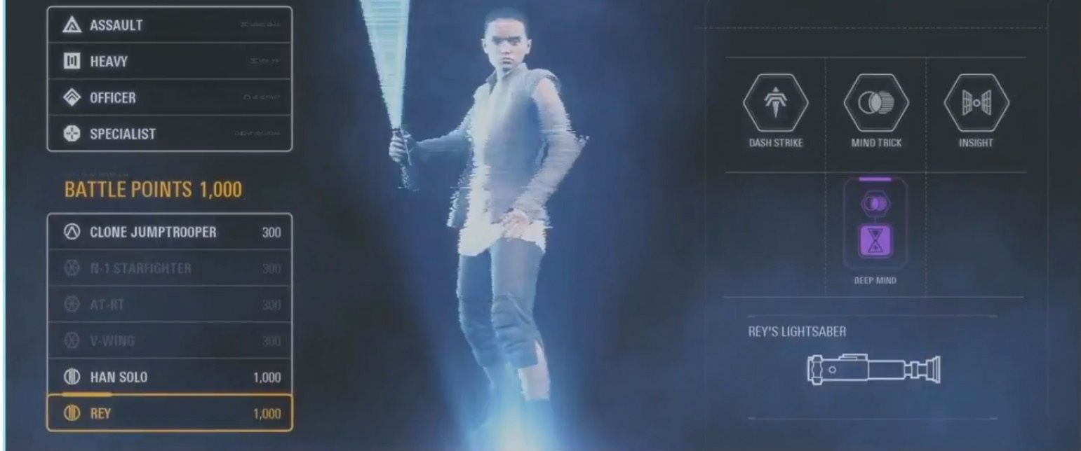 Rey New Lightsaber from Star Wars Battlefront 2