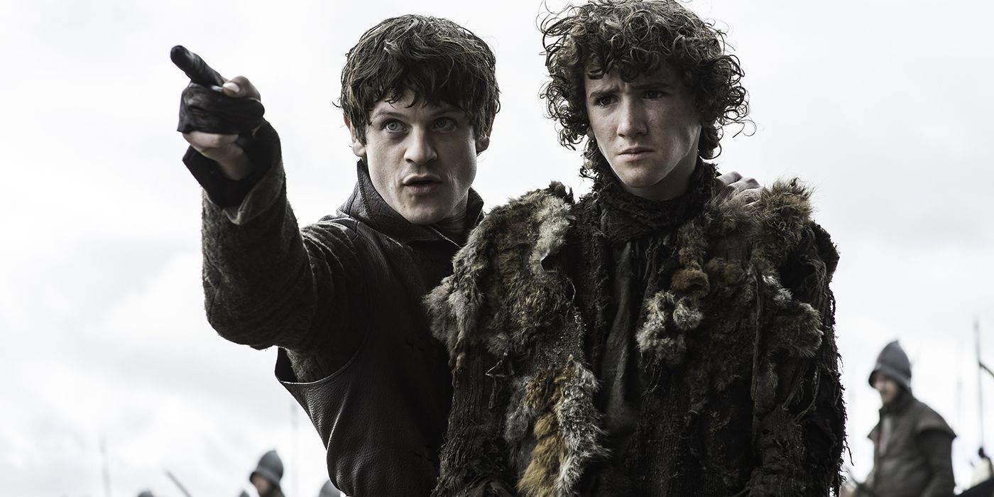 Ramsay Bolton and Rickon Stark on Game of Thrones