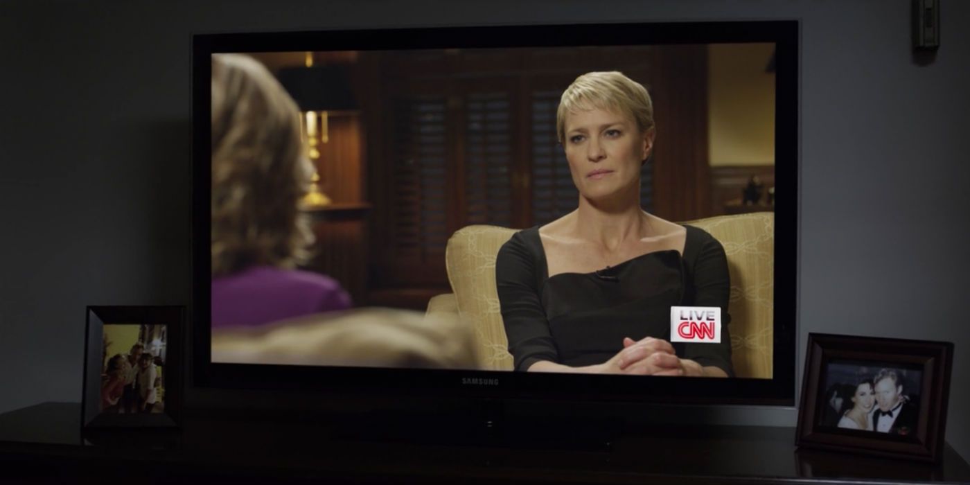 Robin Wright as Claire Underwood CNN Interview in House of Cards