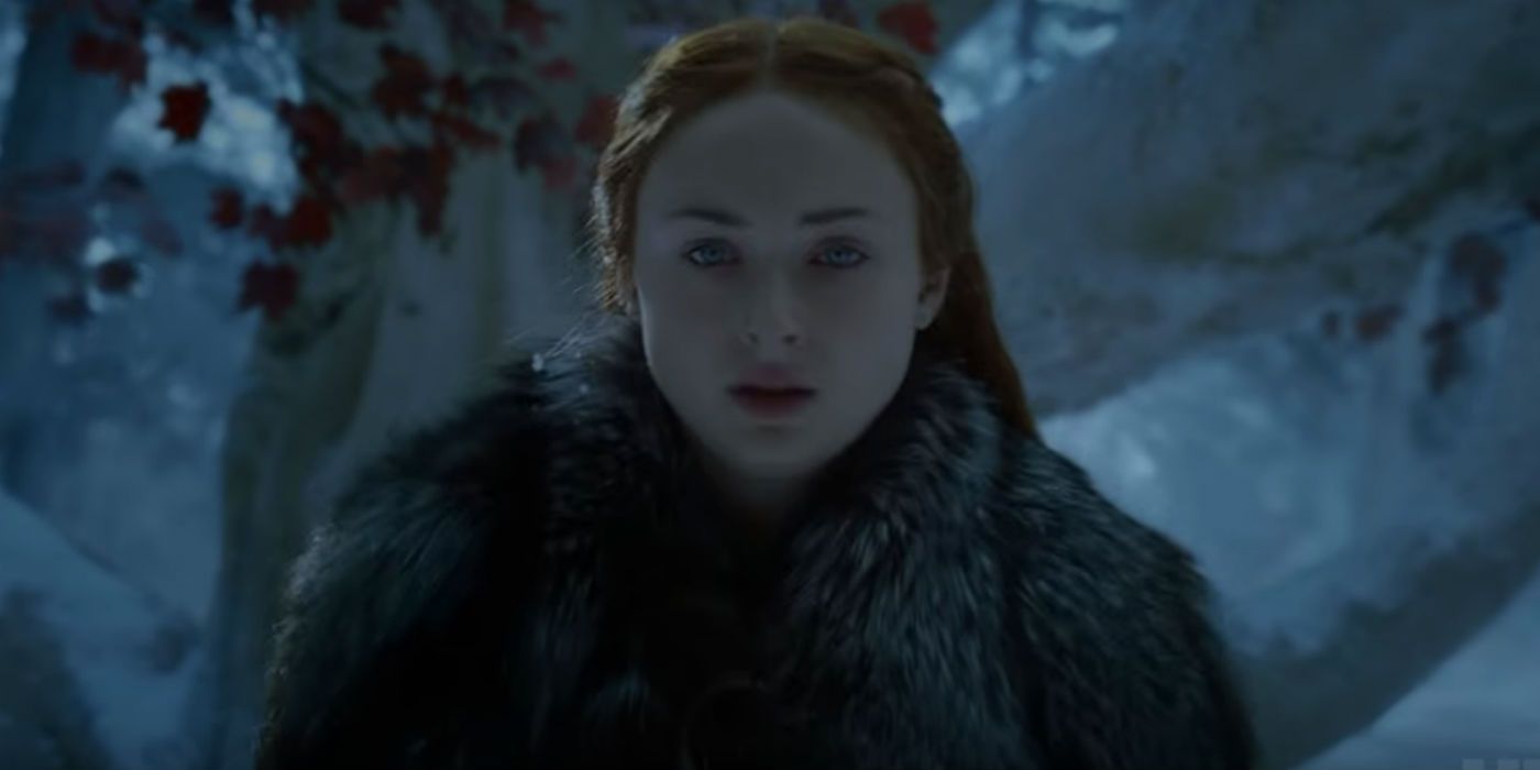 Sansa Sophie Turner Godswood Game of Thrones Season 7 Trailer