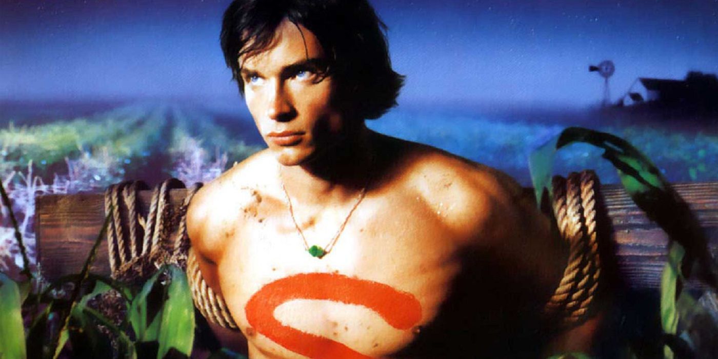 Clark is strung up like a scarecrow in Smallville