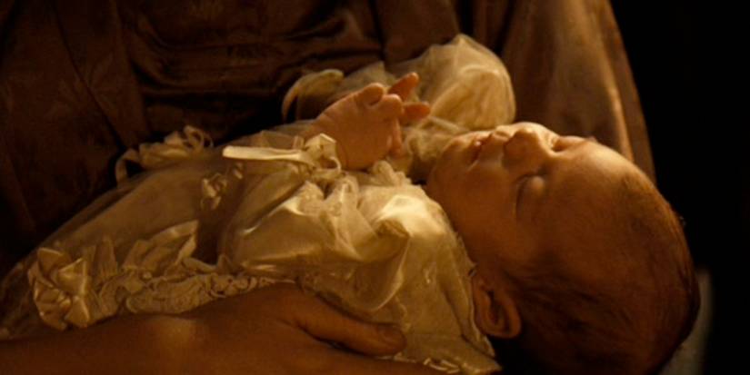 Sofia Coppola as Baby Michael Corleone in The Godfather