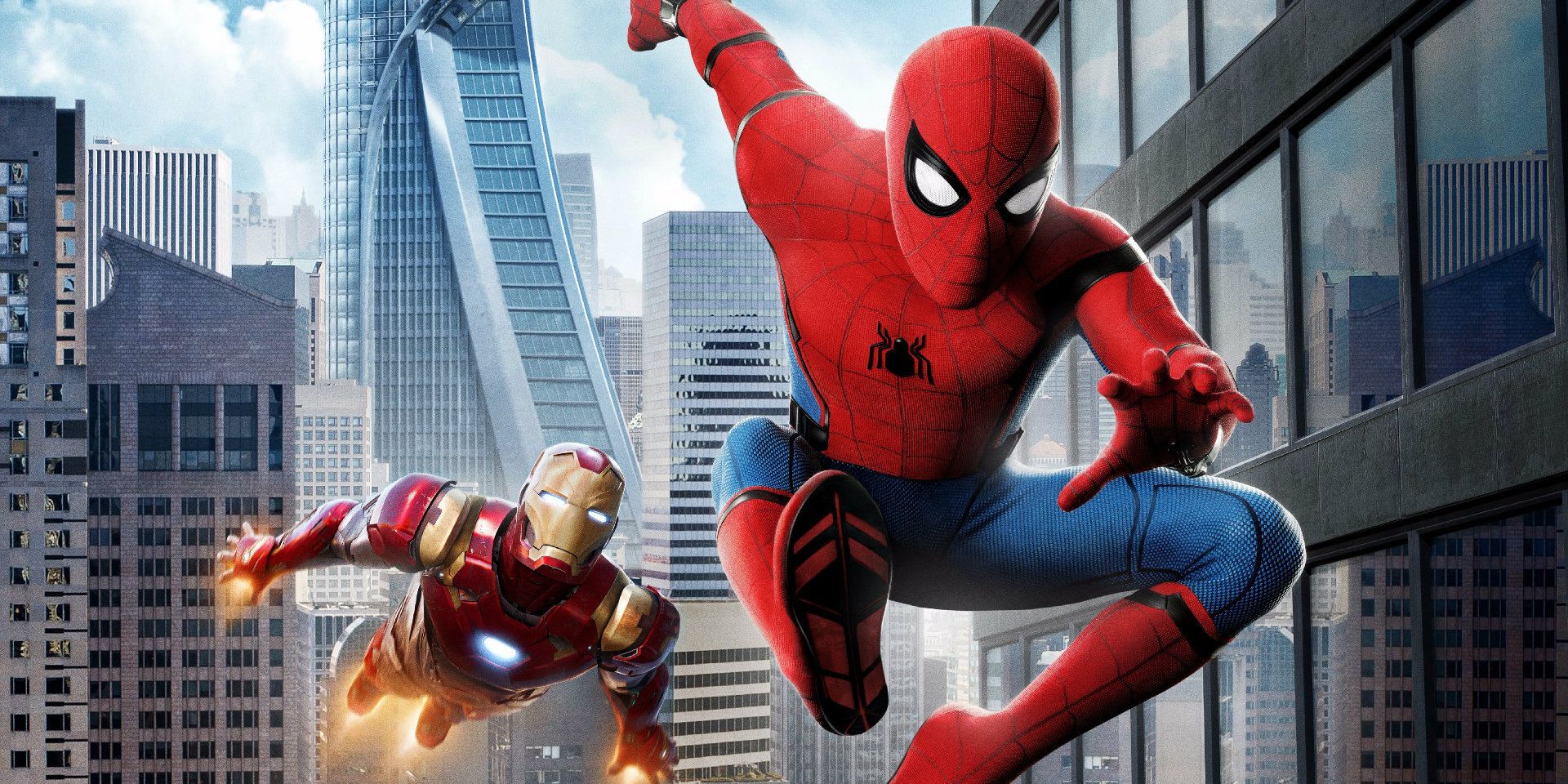 Spider-Man Homecoming banner with Iron Man