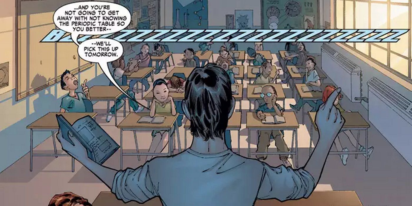 Spider-Man Peter Parker as a teacher Midtown High