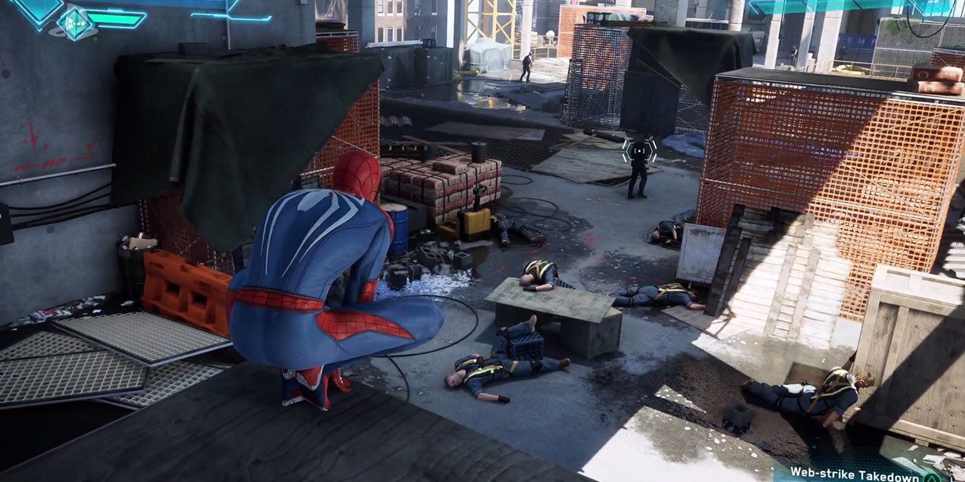 Spider-Man conducts surveillance in Marvel's Spider-Man by Insomniac Games