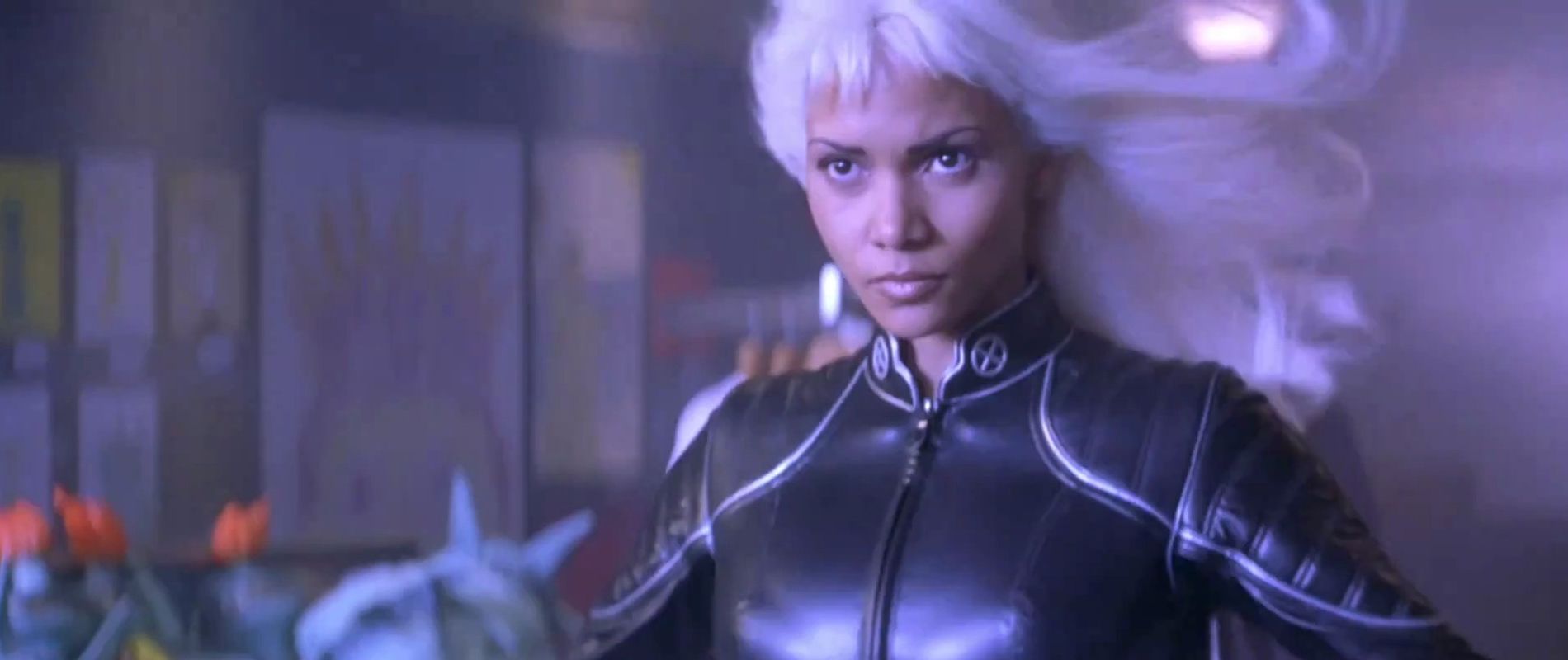 Storm walks in an X-Men movie