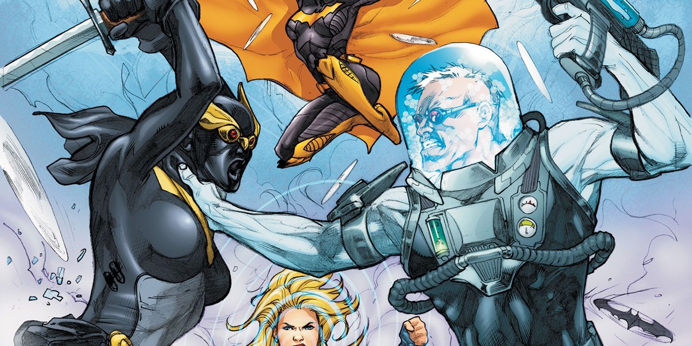 Strix fights Mr. Freeze in DC Comics.