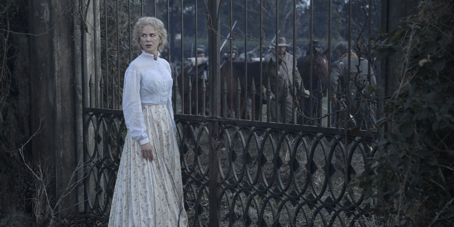 Nicole Kidman at the gate in The Beguiled