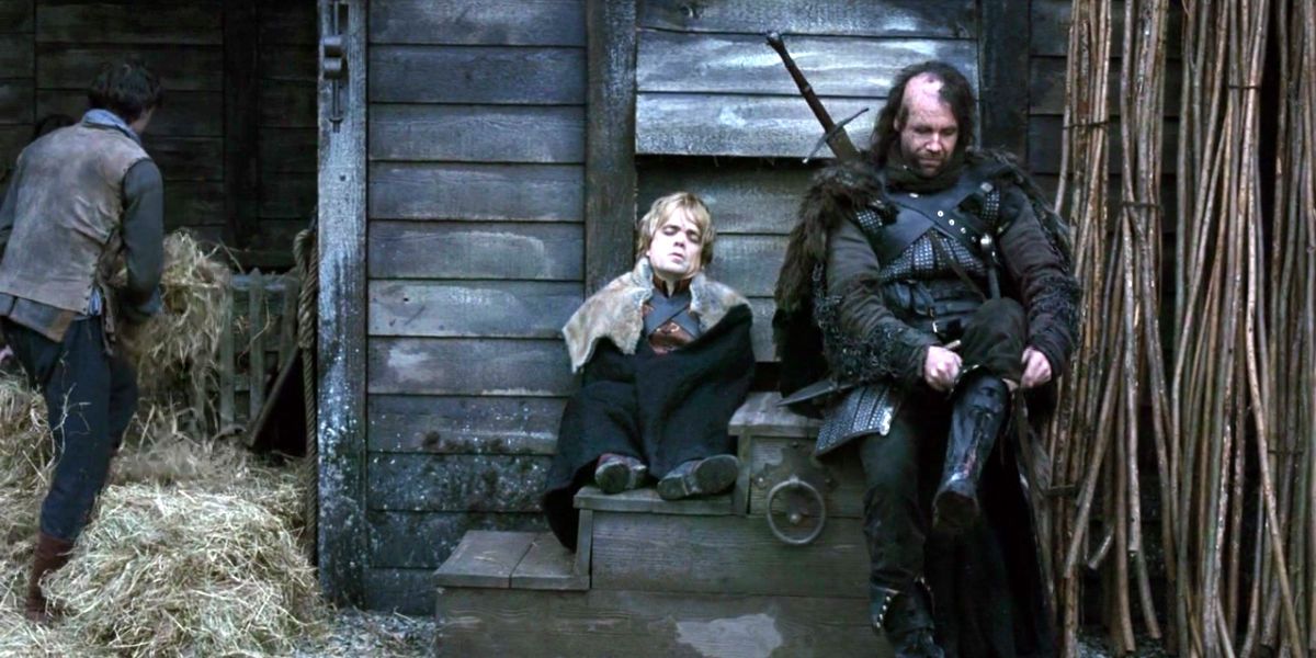 The Hound and Tyrion game of thrones