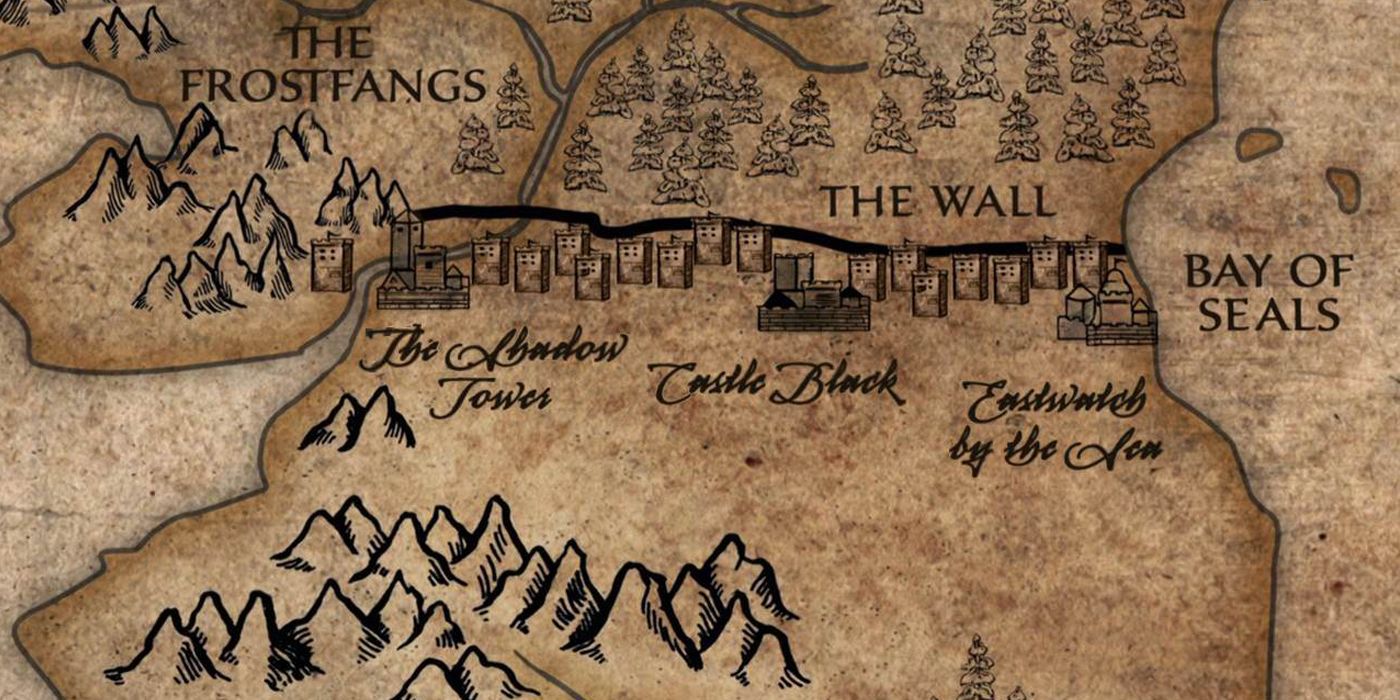 The Wall Map in Game of Thrones