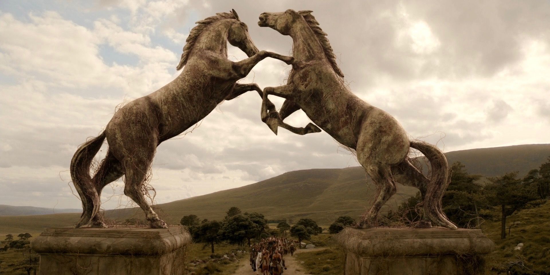 A entrada da cidade de Vaes Dothrak em Game of Thrones.