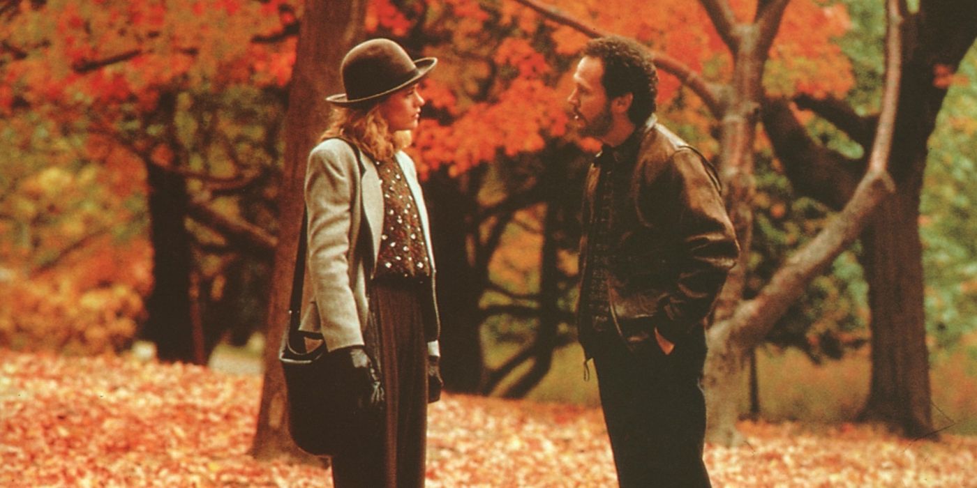 Harry and Sally talking in Central Park
