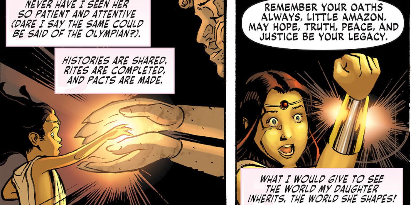 Wonder Woman receives Bracelet of Submission Sensation Comics 4