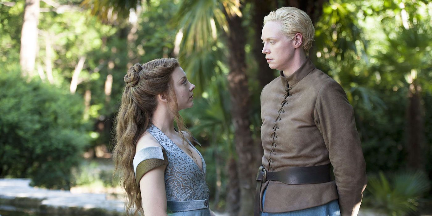 Game of Thrones Gwendoline Christie towers over Natalie Dormer Margaery Tyrell