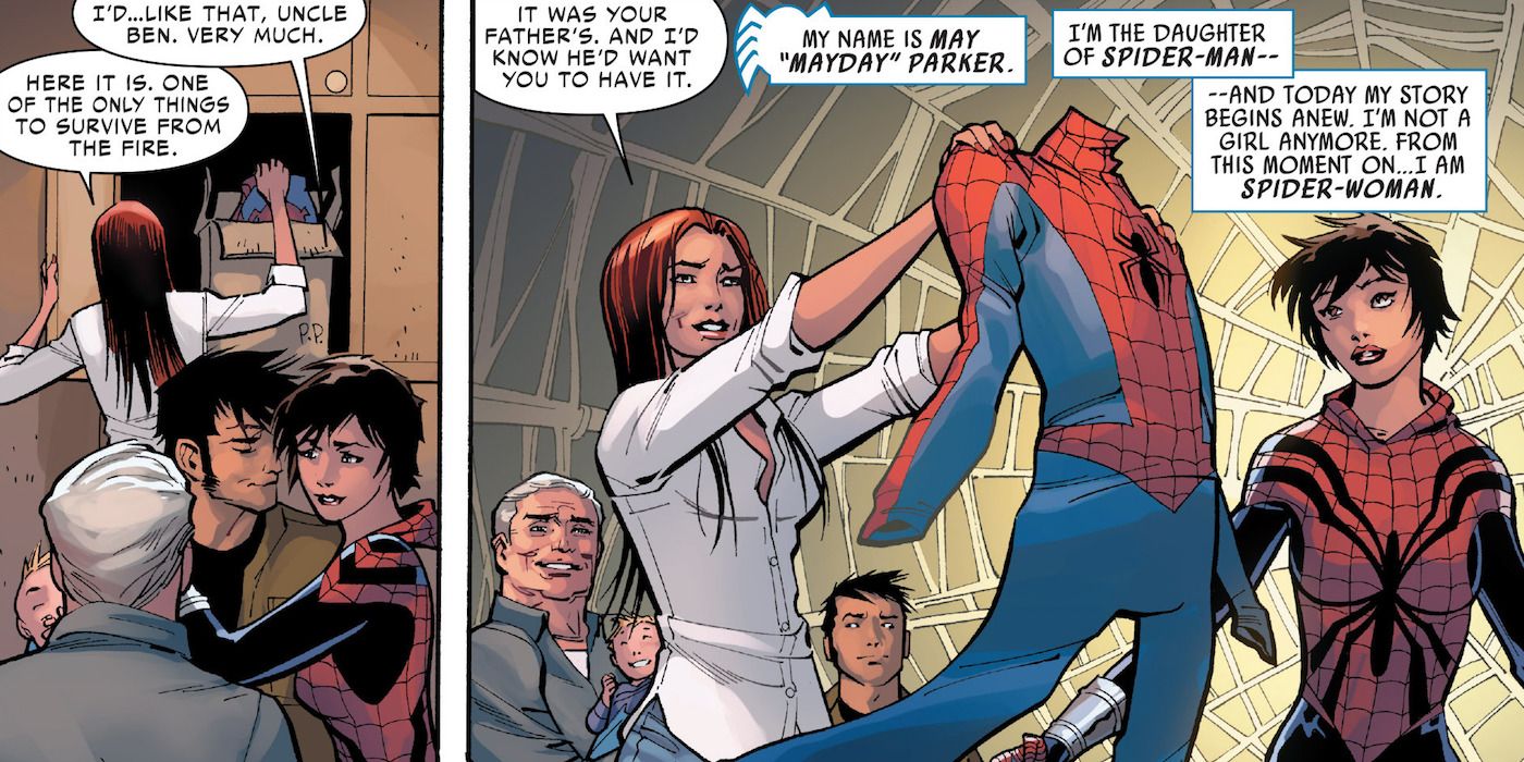 May Parker becomes Spider-Woman in the comics
