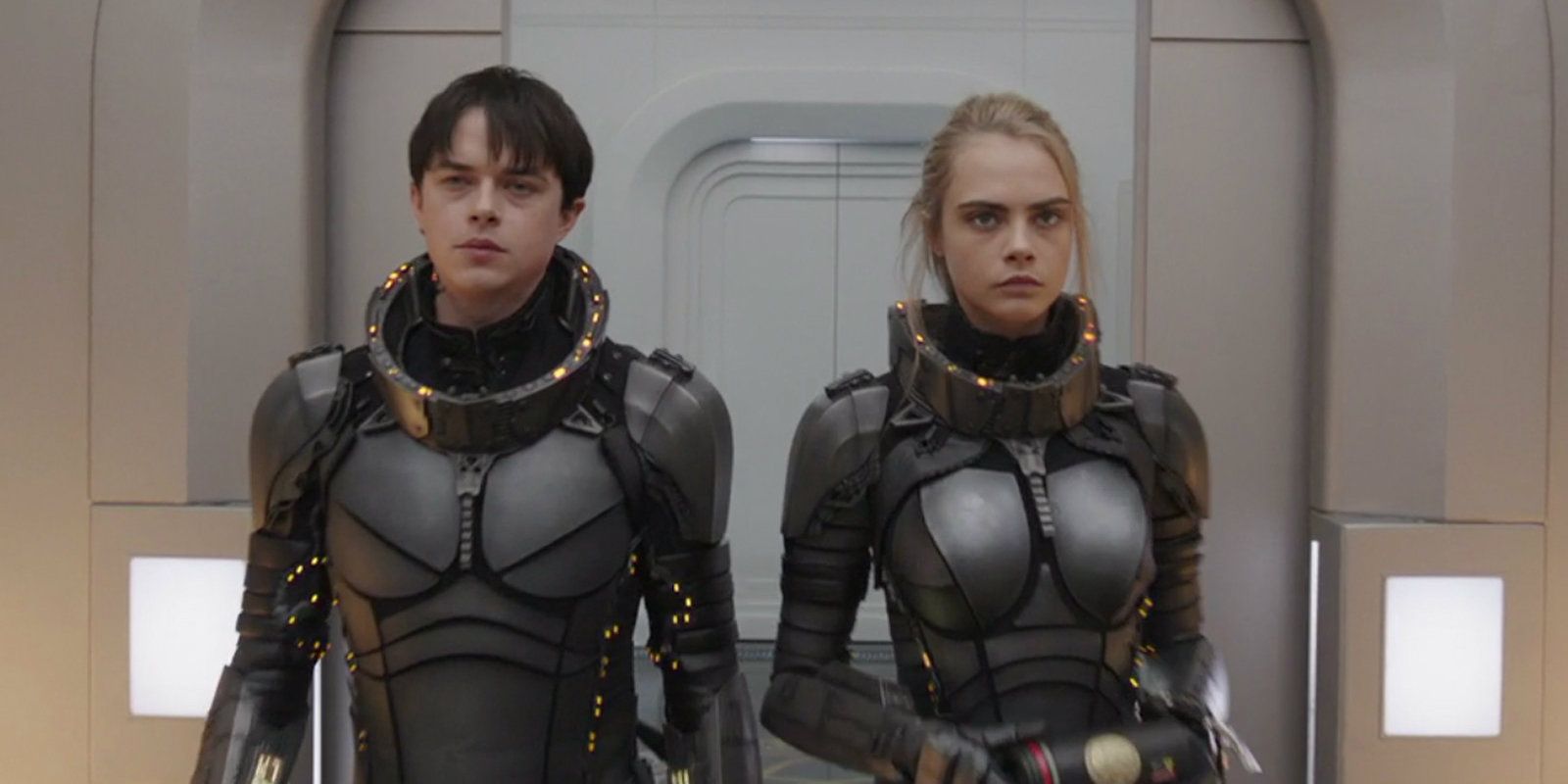 Dane Dehaan and Cara Delevingne in Valerian and the City of Thousand Planets