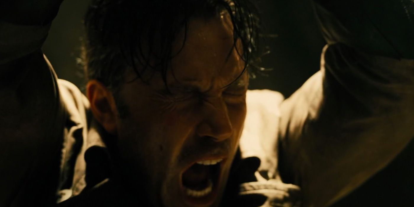 Ben Affleck as Bruce Wayne being killed in Batman v Superman