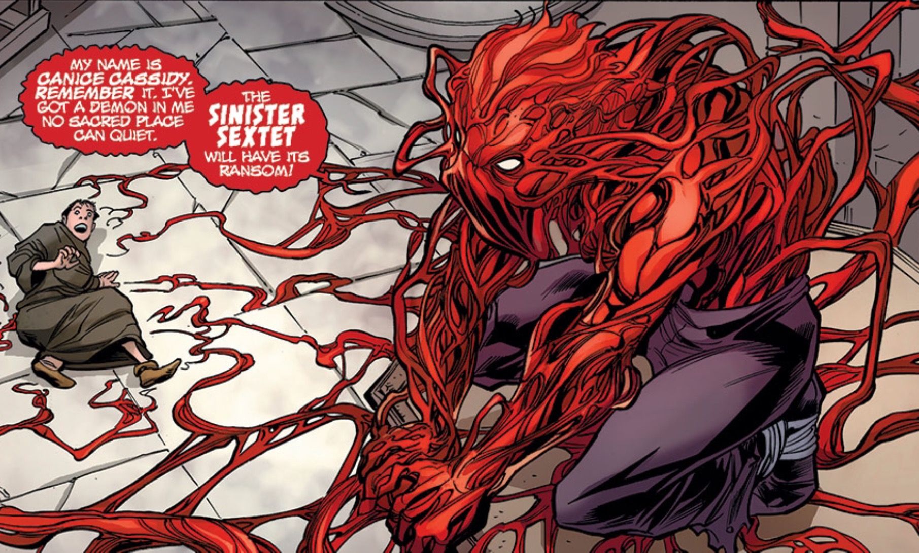 Canice Cassidy as Carnage Marvel 1602 Amazing Spider-Man v4-1