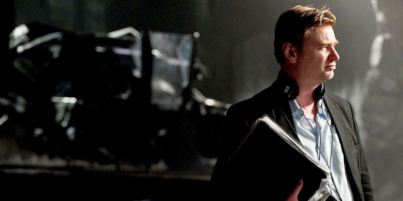 Christopher Nolan on set of The Dark Knight Rises
