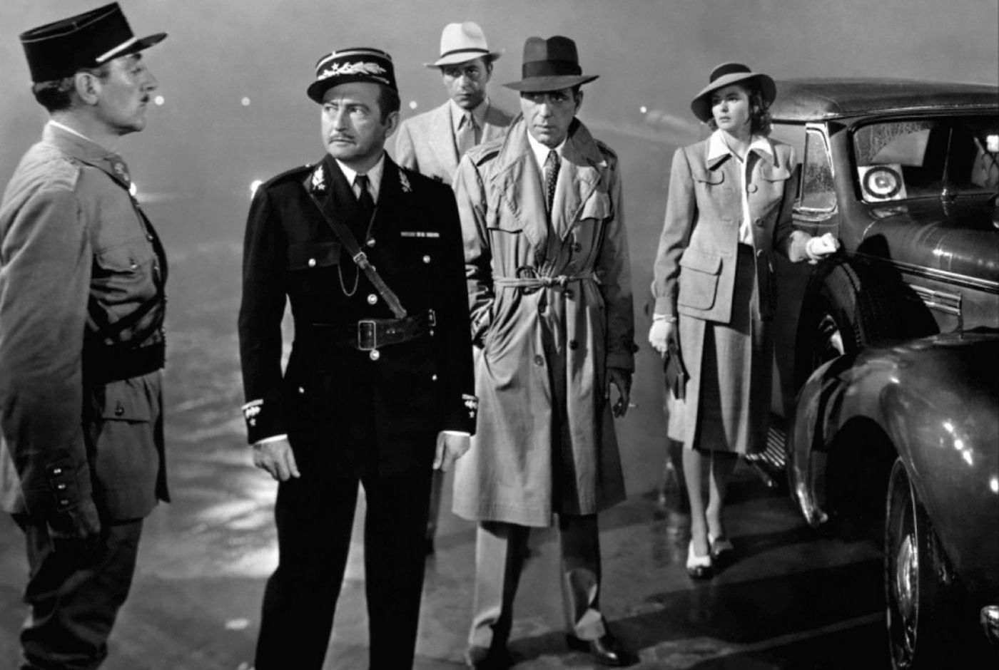 Claude Rains Humphrey Bogart Ingrid Bergman Casablanca