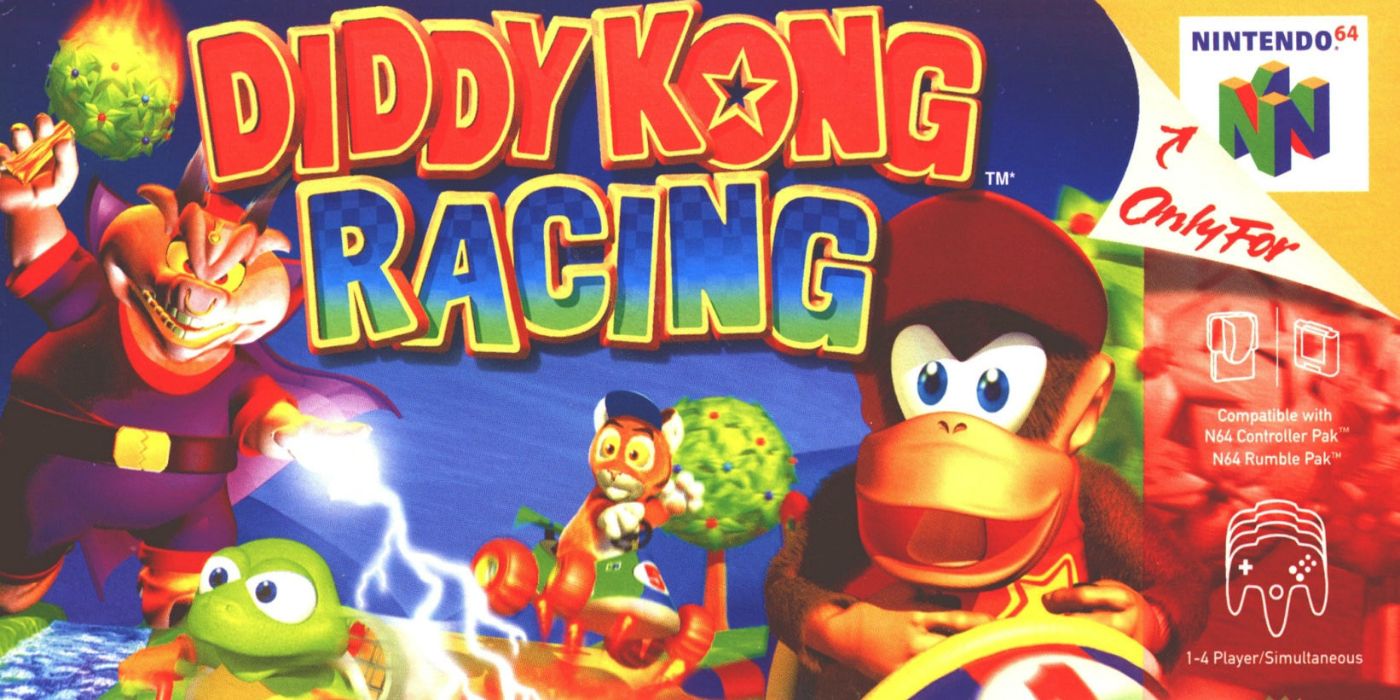 Caixa N64 da Diddy Kong Racing.