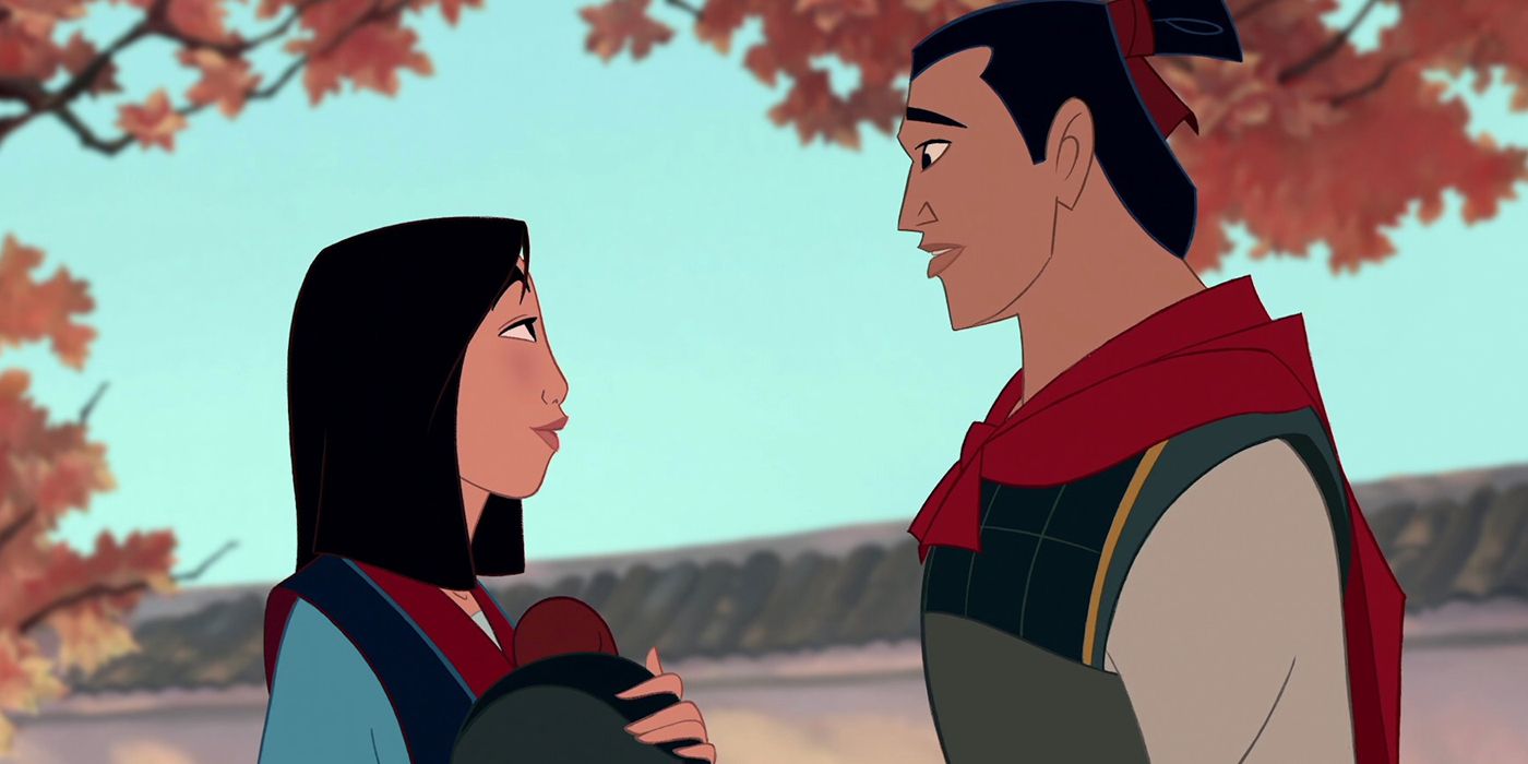 Li Shang e Mulan pós-guerra no filme de animação da Disney
