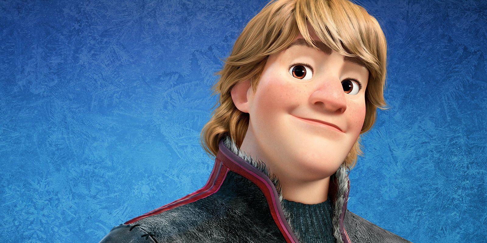 Kristoff smiling in a poster for Frozen.