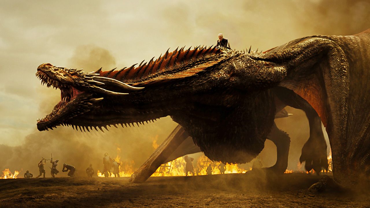 Game of Thrones Dragon and Daenerys