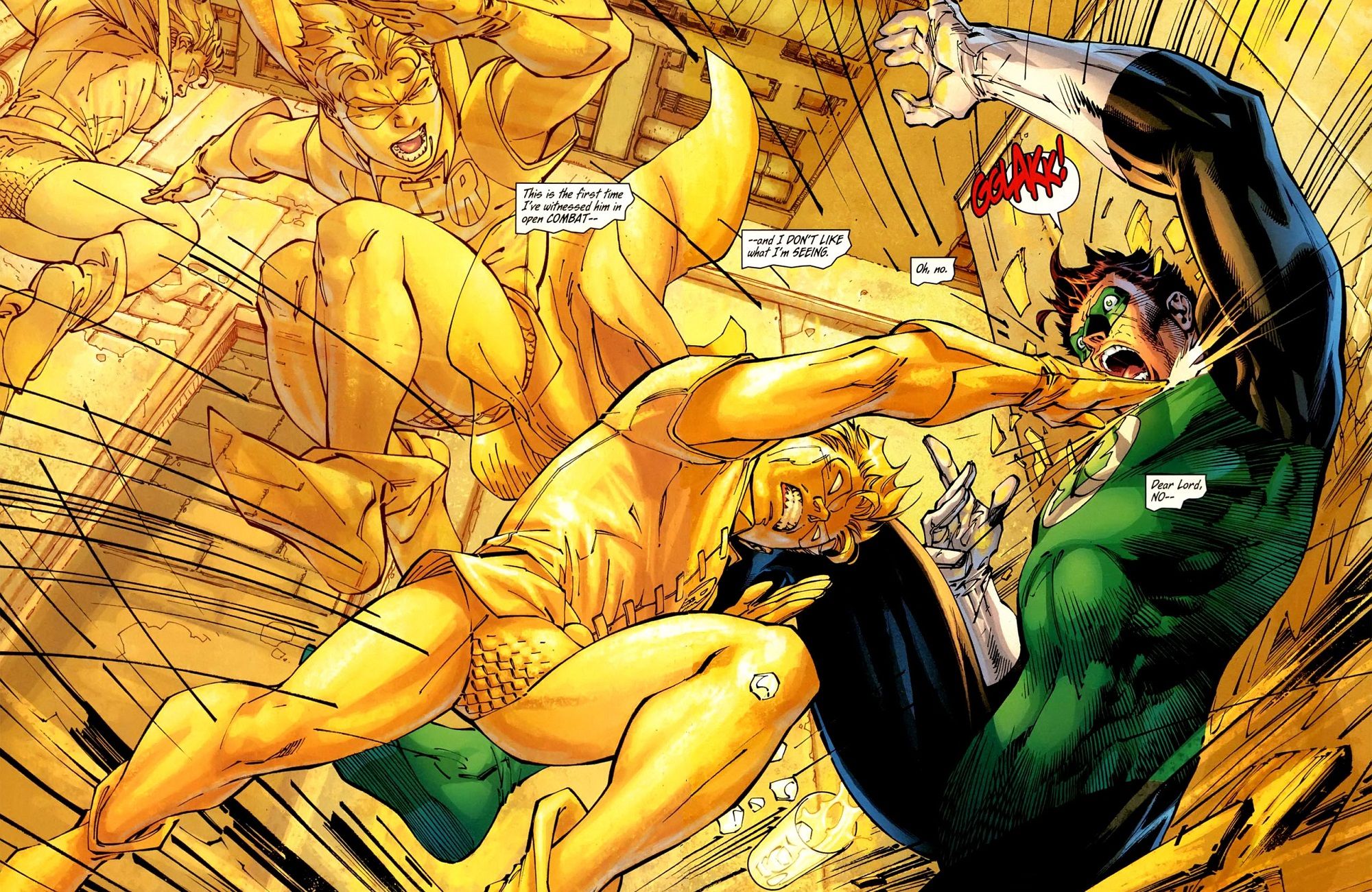 Green Lantern yellow room Robin