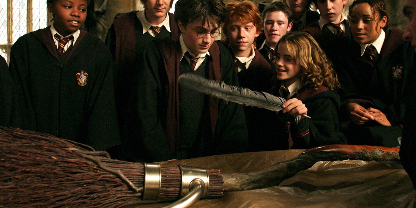 Harry Potter (Daniel Radcliffe) receives his Firebolt in Harry Potter and the Prisoner of Azkaban