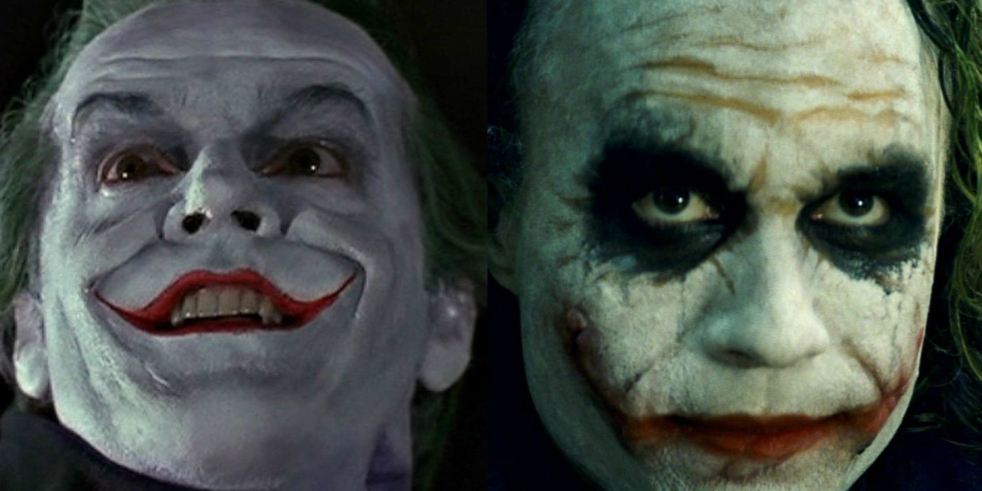 Jack Nicholson and Heath Ledger Jokers