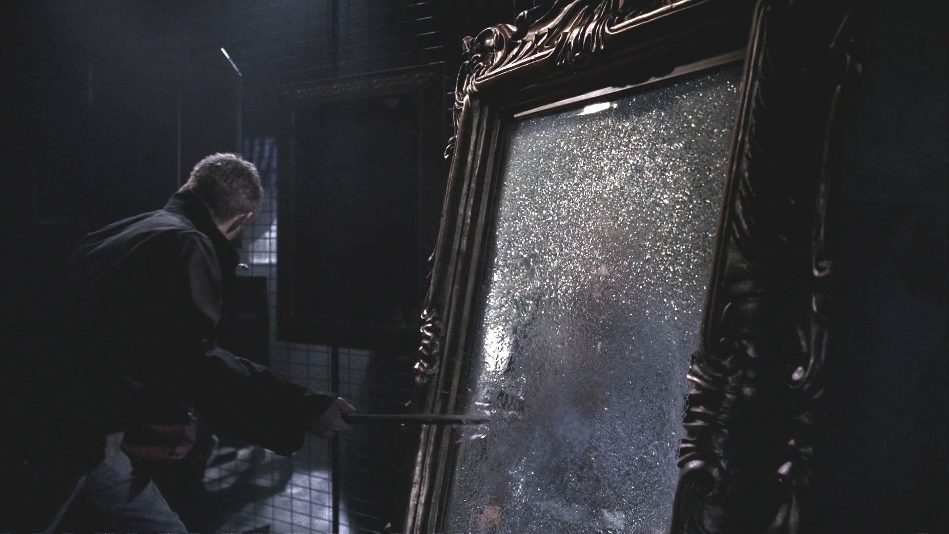 Jensen Ackles as Dean smashing mirror Supernatural confirmed fan theories