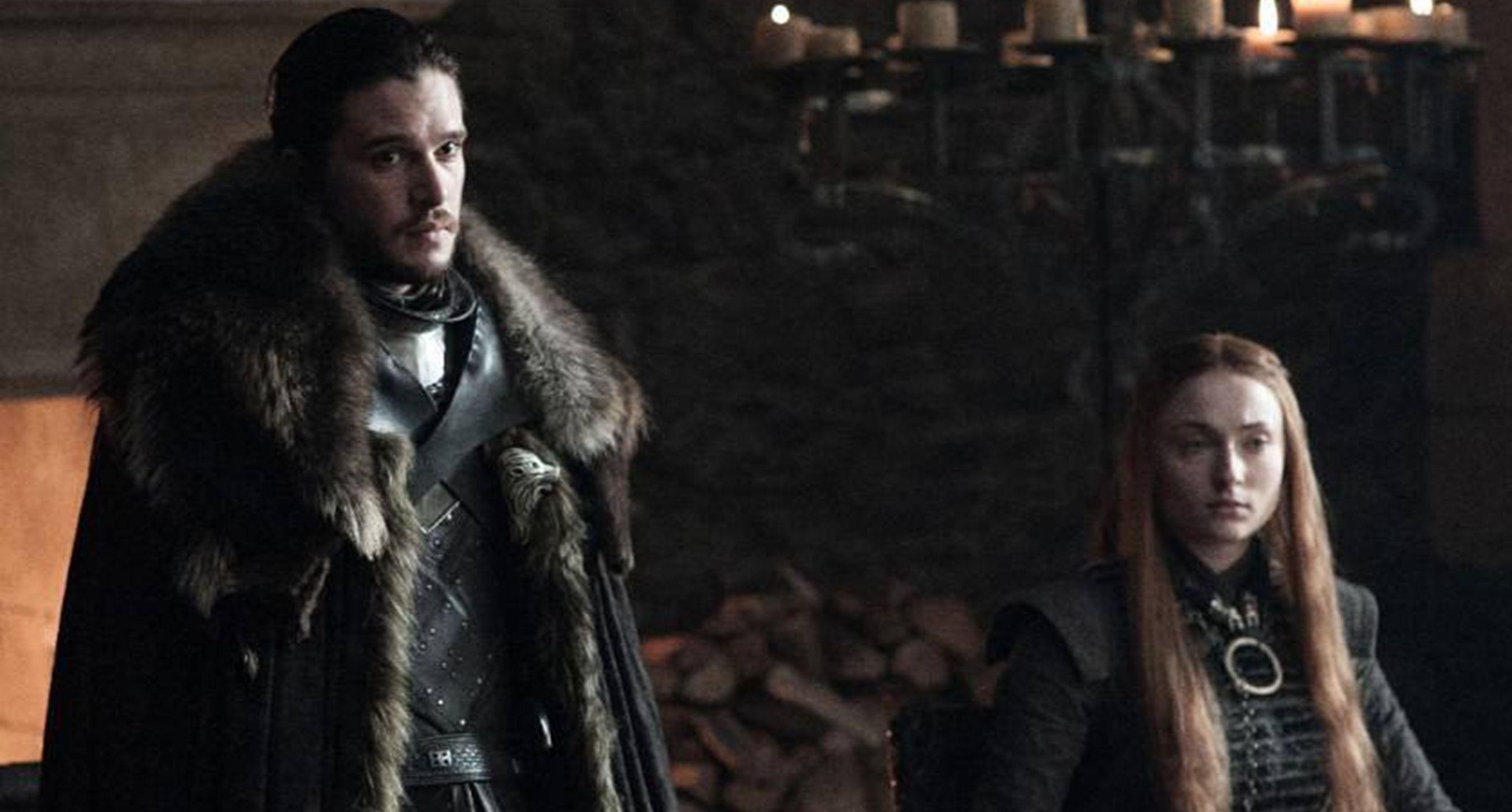 Sansa e Jon juntos em Game of Thrones