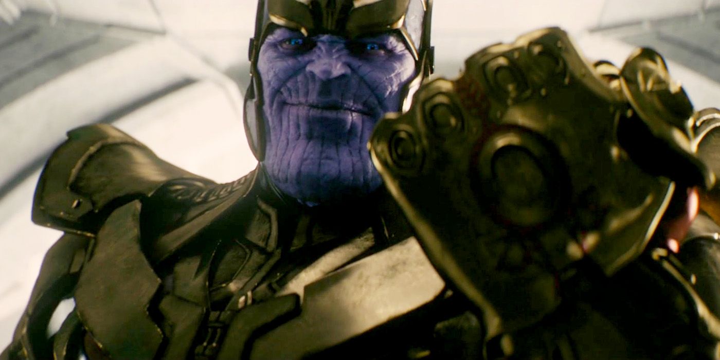 Josh Brolin como Thanos na cena pós-créditos de Vingadores: Era de Ultron