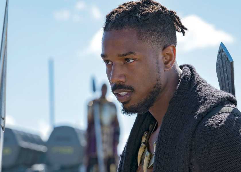 Killmonger overseeing Wakanda in Black Panther