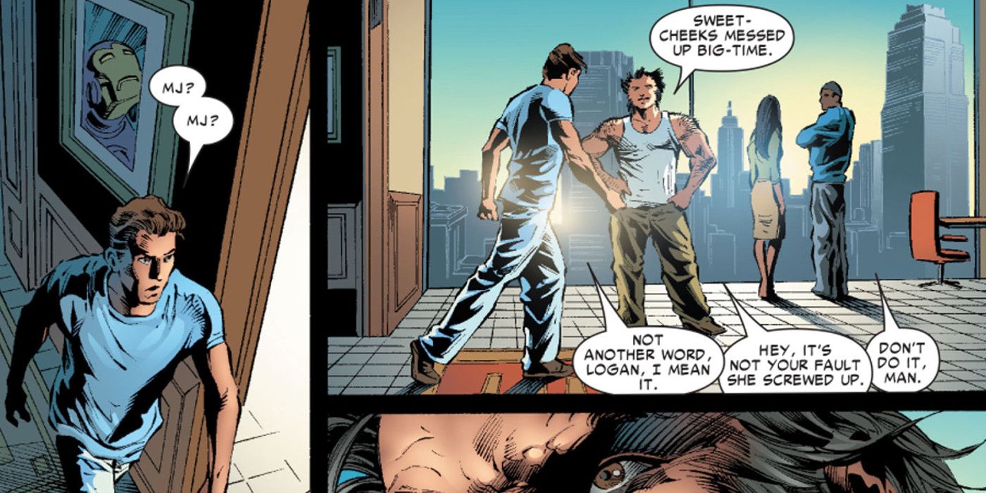 Logan Teases Peter Parker About MJ